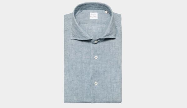 Xacus Linen Shirt Blue-Grey
