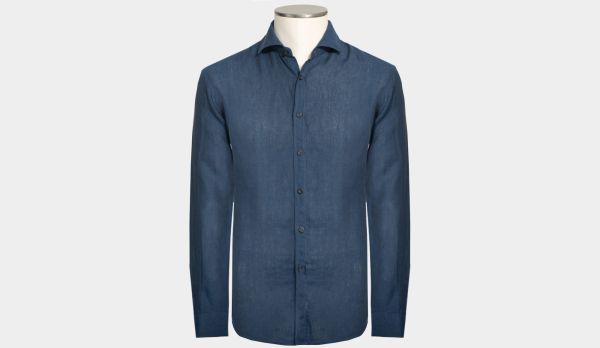 Xacus Shirt Linen Navy