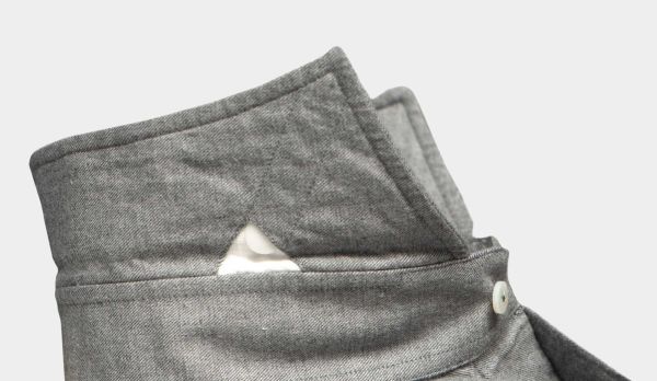 Xacus Shirt Flannel Twill Grey