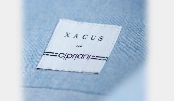 Xacus Shirt Flannel Twill Light-Blue