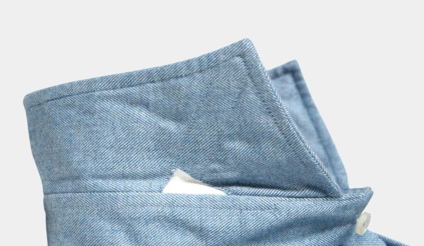 Xacus Shirt Herringbone Blue