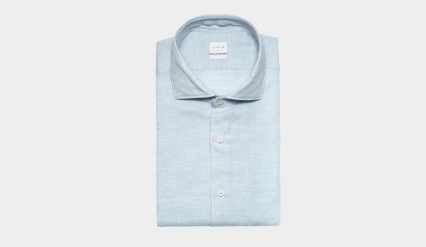 Xacus Shirt Modal-Wool Light Blue