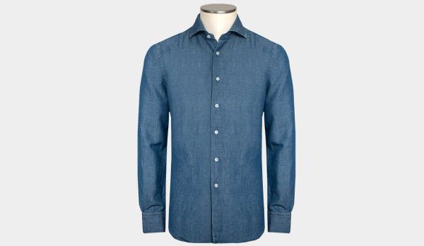 Xacus Shirt Denim Dark Blue