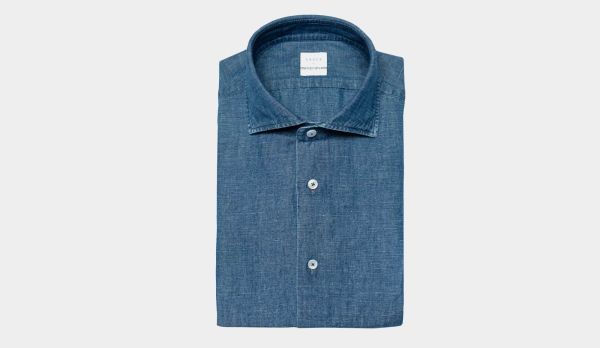 Xacus Shirt Denim Dark Blue