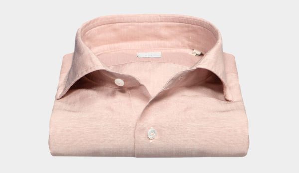 Xacus Shirt Wool-Linen Pink