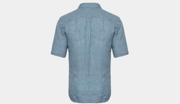 Xacus Linen Shirt Blue