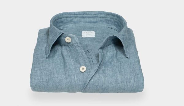 Xacus Linen Shirt Blue