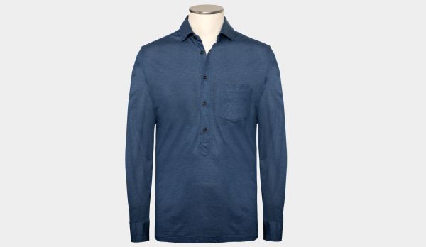 Xacus Long Sleeve Polo Blue