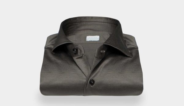 Xacus Shirt Satin Jersey Grey