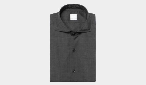 Xacus Shirt Virgin Wool Grey