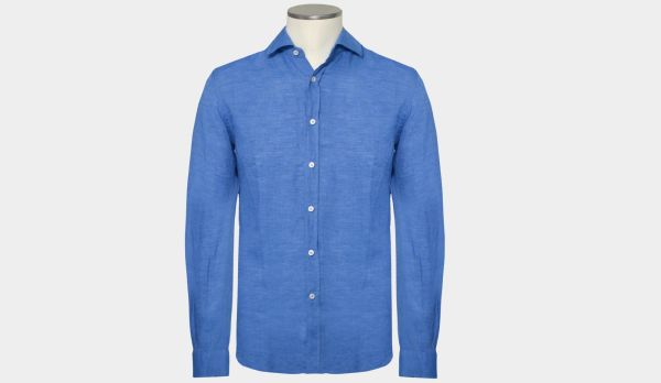 Xacus Shirt Linen Royal Blue