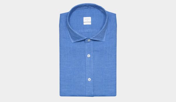 Xacus Shirt Linen Royal Blue