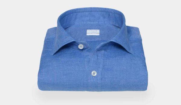 Xacus Shirt Linen Royal Blue