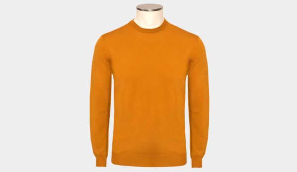 Zanone Crewneck Flexwool Ochre
