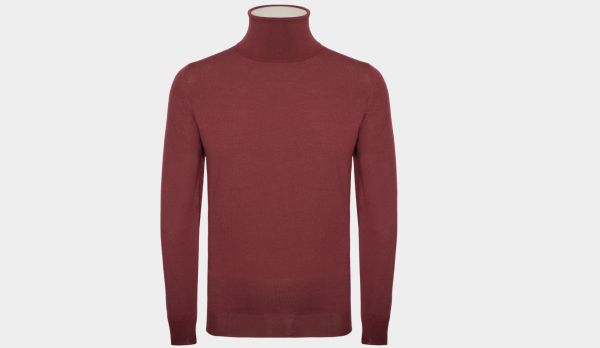Zanone Roll Neck FlexWool Burgundy