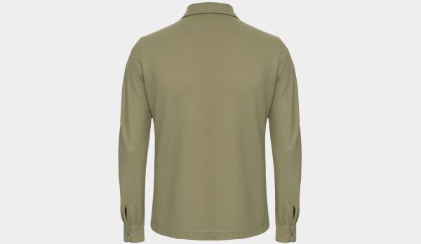 Zanone Ice-Cotton Polo Longsleeve Green