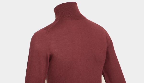 Zanone Roll Neck FlexWool Burgundy