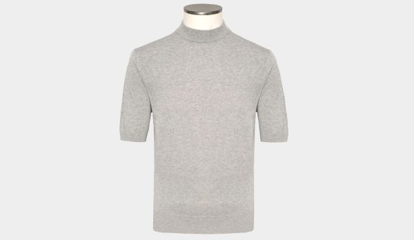 Zanone Crewneck Short Sleeve Grey