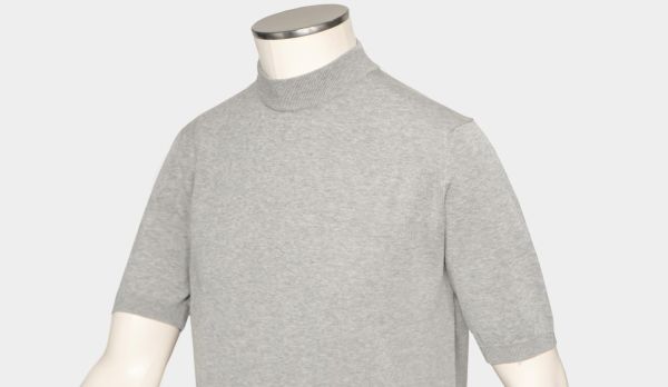 Zanone Crewneck Short Sleeve Grey