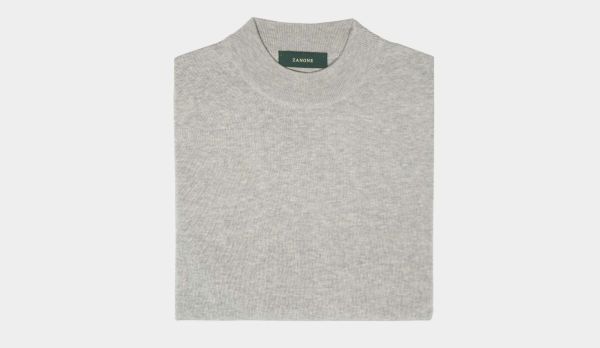 Zanone Crewneck Short Sleeve Grey