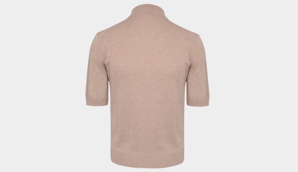Zanone Crewneck Short Sleeve Beige