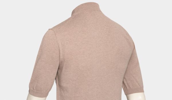 Zanone Crewneck Short Sleeve Beige