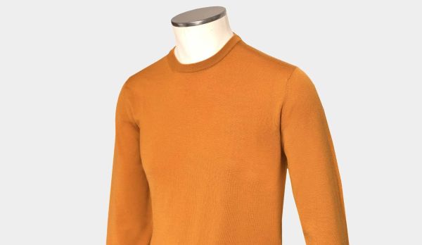 Zanone Crewneck Flexwool Ochre