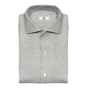 100Hands Shirt Cashmere-Cotton Grey