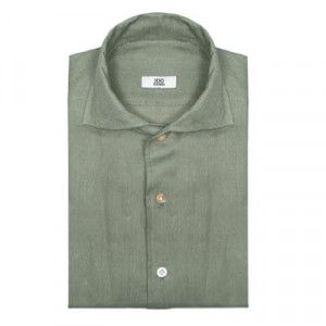 100Hands Shirt Linen 'Schiller' Olive
