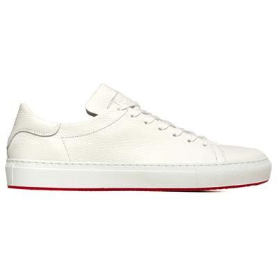 Andrea Ventura Deerskin Sneaker Unlined White