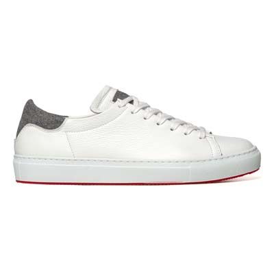 Andrea Ventura Sneaker Deerskin 'Atmosphere' White 