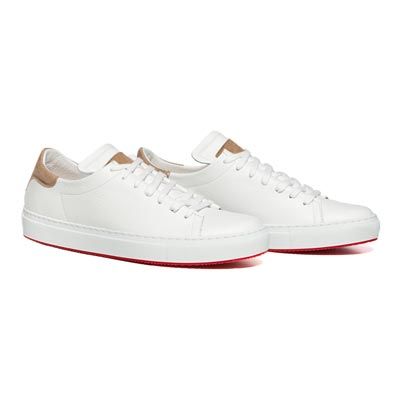 Andrea Ventura Deerskin Sneaker White