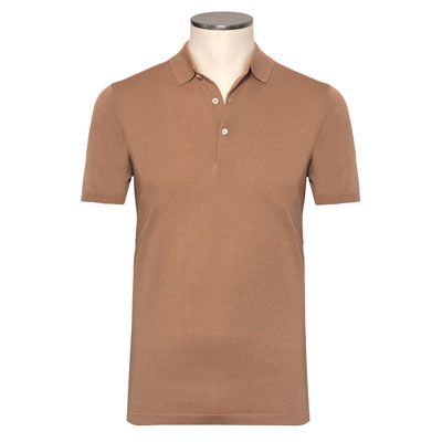 Aspesi Polo Short Sleeve Caramel