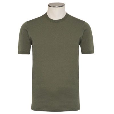 Aspesi Crewneck Short Sleeve Olive Green