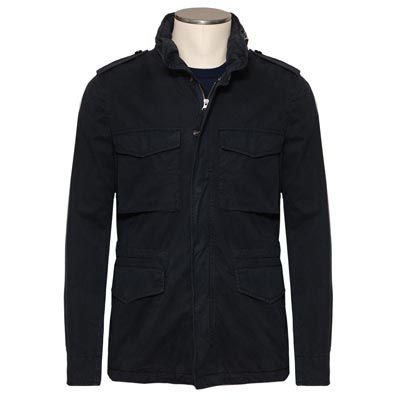 Aspesi Field Jacket Cotton Blue