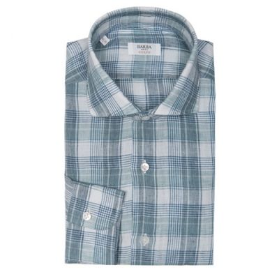 Barba Napoli Shirt Green Check