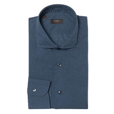 Barba Napoli Shirt Culto Grey-Blue