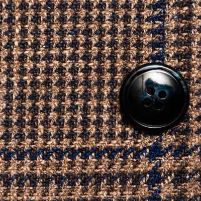 Barba Napoli Jacket Prince de Galles Brown-Blue