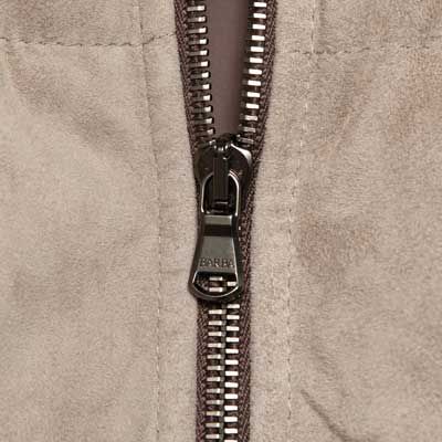 Barba Napoli Down Coat Suede Taupe