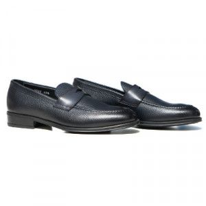DoucalsPennyLoaferBlue-Black