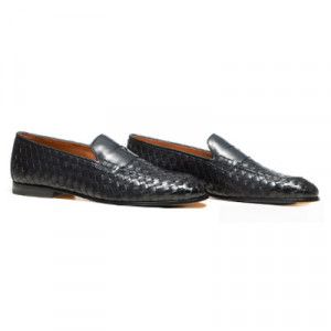 Doucals Braided Loafer Dark Blue
