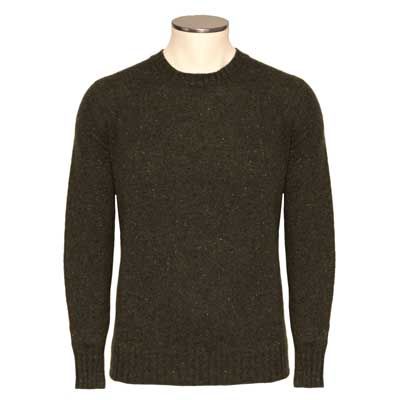 Drumohr Cashmere Creneck Donegal Green