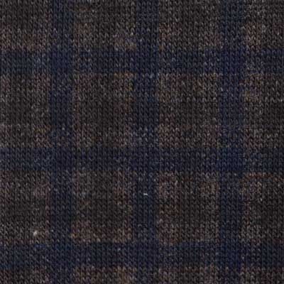 Drumohr Shirt Jersey "Gun-Check" Brown