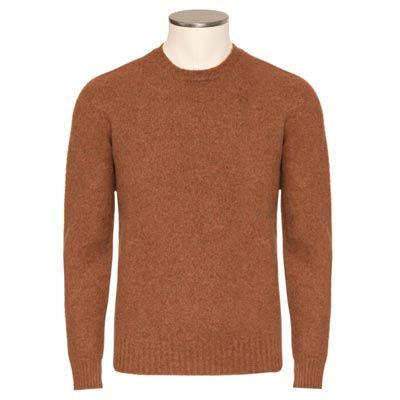 Drumohr Crewneck Geelong Rust Brown
