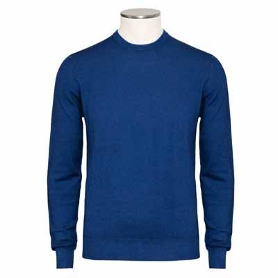 Drumohr Crewneck Merino Blue Cobalt