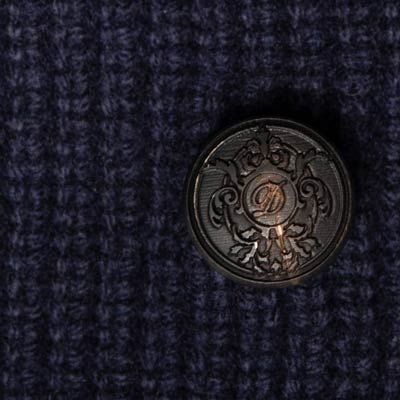 Drumohr Pea Coat Knitted Navy