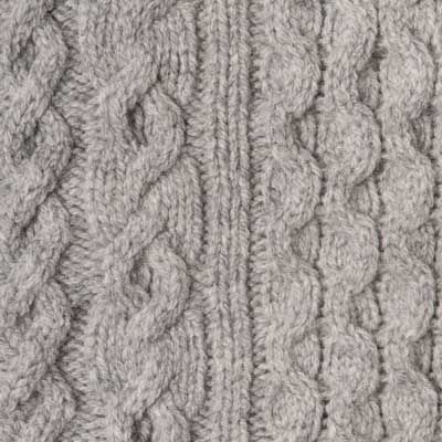 Drumohr Turtle Neck Aran Geelong Grey