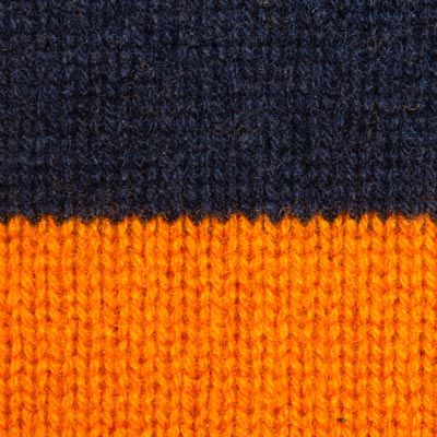 Drumohr Cashmere Roll Neck Blue-Orange
