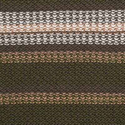 Drumohr Crewneck Fantasy Stripe Green