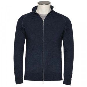 Drumohr Cardigan Wool 140'S Navy
